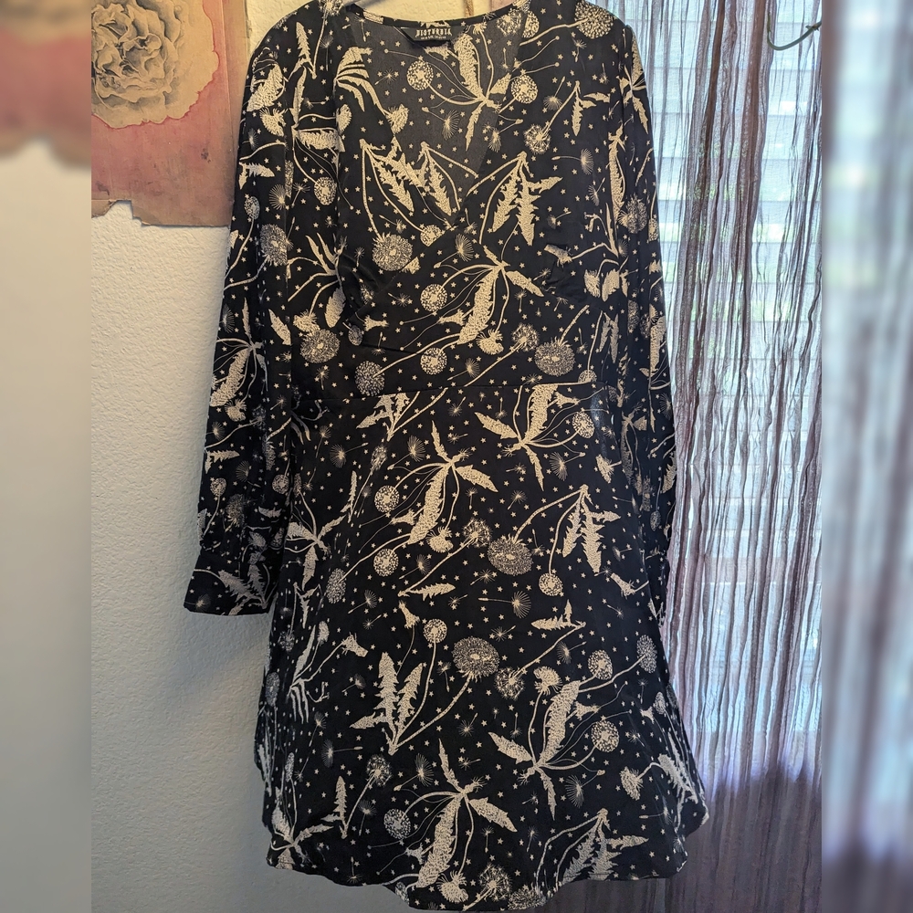Floral Black Dress